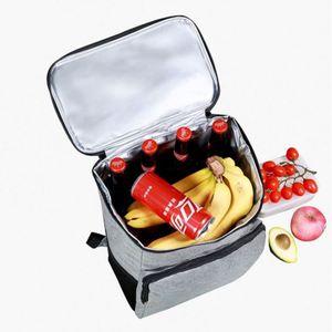 Nevera portátil de aluminio de gran capacidad de 20L para 36 latas de cerveza, cesta isotérmica para pícnic al aire libre, mochila nevera para almuerzo - Product Image 5