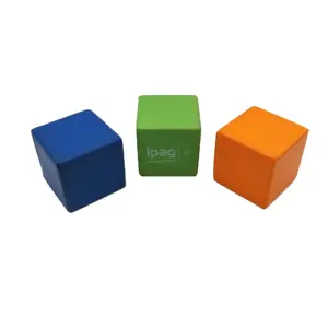 热卖彩色pu泡沫立方体pu泡沫骰子，用于教育娱乐抗压玩具