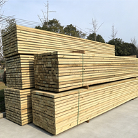 Bois de pin massif coupé sur mesure, bois de pin haute résistance pour les travaux de construction commerciale