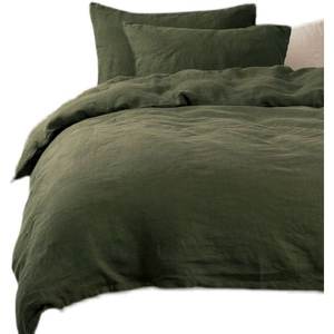 Housse de <span class=keywords><strong>couette</strong></span> et taie d'oreiller 100 % chanvre pur, pièce unique, multicolore, ensemble de literie pour la maison, design personnalisé <span class=keywords><strong>à</strong></span> blocs de couleur, <span class=keywords><strong>sec</strong></span> et confortable - Product Image 5