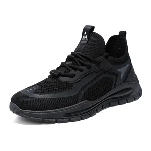 चीन के थोक थोक पुरुषों के दौड़ने वाले जिम जूते काले जूते पुरुषों के चलने की शैली के जूते