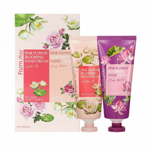 Lot de 2 crèmes hydratantes pour les mains à la fleur rose éclose, parfum floral hydratant aux herbes, 1 unité - Product Image 1