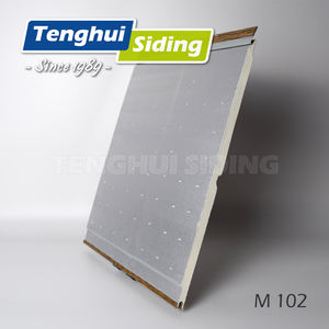 Panneaux Sandwich <span class=keywords><strong>De</strong></span> Poliuretano Bardage en métal Panneau sandwich décoratif Panneaux <span class=keywords><strong>de</strong></span> revêtement en métal <span class=keywords><strong>Mur</strong></span> extérieur - Product Image 4