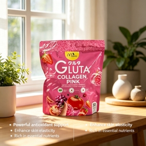 Offre Spéciale : Complément Alimentaire Beauté Peau de Poisson Rose Marin Profond Multi-L-Glutamine <span class=keywords><strong>Gluta</strong></span> Vitamine, Poudre de Collagène Peptidique - Product Image 4