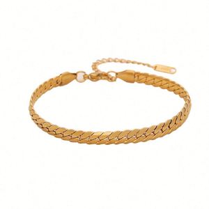 Pulsera Cubana de Acero Inoxidable Ice Meng para Mujer, Diseño INS de Alta Sensibilidad, Cadena de Moda, Joyería B645 - Product Image 5