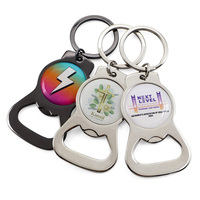 Porte-clés décapsuleur en métal pour sublimation, cadeau promotionnel
