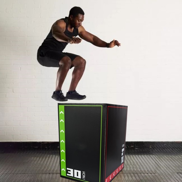 Jump Box Gym Equipment Plyo PVC EPE Jump Box Custom Logo 3 in 1 Soft Foam Jump Box