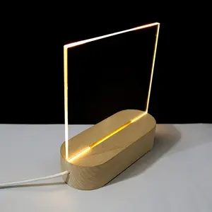 Usb Uitwisbaar Bericht Schrijfbord Gepersonaliseerd Diy Acryl Led Lamp 3d Licht