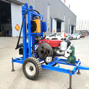 Plataforma de Perfuração Diesel Portátil Assistida por Energia Solar de Grau Industrial 22HP-35HP Bomba Hidráulica Profundidade Máxima de 200m - Product Image 6