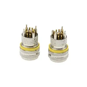 Conector de código M12 X, conector Industrial IP67, enchufes macho hembra moldeables de 8 pines, conector electrónico impermeable - Product Image 2