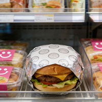 Papier d'emballage sandwich en aluminium cellulaire - Papier d'emballage alimentaire antiadhésif au toucher doux pour restaurants - Emballage pour hamburgers