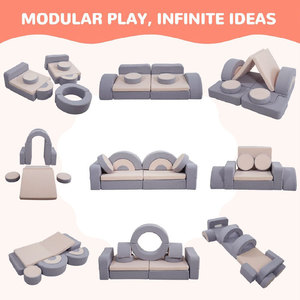 Giving Tree Modular <b>Kids</b> <b>Sofa</b> 59.44in Foldable Play Furniture For Children's Room - Product Image 3
