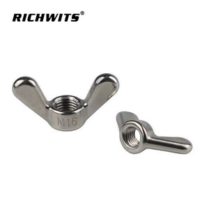 Tuercas de Mariposa de Acero Inoxidable 304 316, Tuercas de Lingote, Tuercas de Oreja de Apriete Manual, Tuercas de Oreja Grandes M3, Zincadas, Certificadas ANSI JIS Métricas - Product Image 1