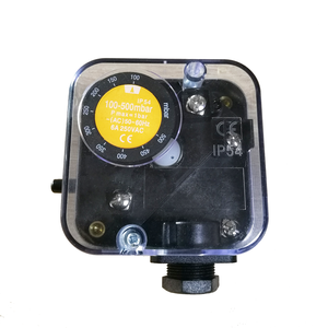 Interruptor de Presión de Gas Natural SHINEUI SGPS500V, Manómetro de Tubería de Entrada, Construcción Metálica, Protección IP54, Rango Ajustable de 100-500 Mbar - Product Image 1