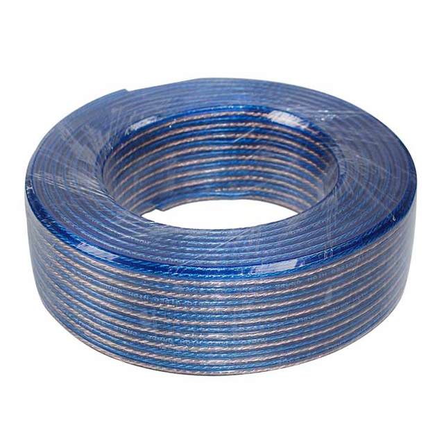 Best Selling Zhan Di AVALON Twisted Pair 2 Gauge Stranded Copper Clad Aluminum Car Audio Speaker Power Cable 100m/roll 1 Year
