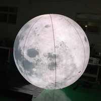 Gros Gonflable Géant Lune Planète Ballon LED Électroluminescent Saut Gonflable Lune pour Événement Promotion Publicité