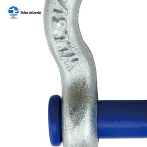 HIDEA US Type <span class=keywords><strong>G213</strong></span> Manille à languette ronde robuste en acier au carbone galvanisé de 0,5t à 35t, manille d'ancrage en forme de lyre pour l'industrie - Product Image 5