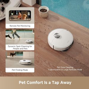 Aspiradora Robot <span class=keywords><strong>Dreame</strong></span> L10s <span class=keywords><strong>Pro</strong></span> <span class=keywords><strong>Ultra</strong></span> Heat con Función de Mopa, Eficiencia Extendida 167 ° Lavadora de Pisos Automática con Agua Caliente para el Hogar y la Sala de Estar - Product Image 4