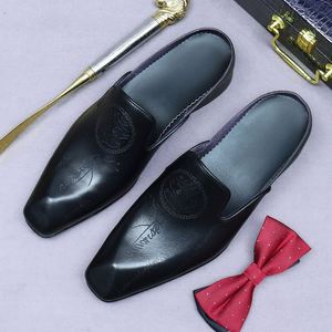 High-Quality Men's Summer Breathable <b>Sandals</b> Genuine Leather Handmade <b>Sandals</b> Outdoor Casual Flat <b>Sandals</b> - Product Image 5