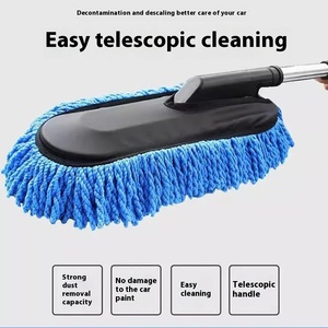 Pel pembersih mobil, sikat debu teleskopik, serat mikro, pembersih mobil, penghilang debu yang dapat ditarik, pel cuci mobil - Product Image 2