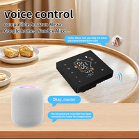 Termostat Pemanas Lantai Layar Sentuh WiFi Kontrol Aplikasi Tuya Bahan PC+ABS Anti-Api Pemasangan Mudah Untuk Penggunaan Rumah dan Kantor