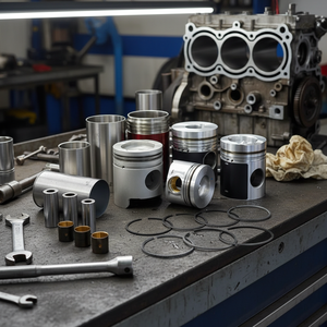 Bagues de piston en alliage d'aluminium Mahle de marque LU pour 6 cylindres, service OEM, garantie 1 an, origine TW, autres ajustements possibles - Product Image 3