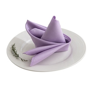 Serviettes <span class=keywords><strong>de</strong></span> <span class=keywords><strong>table</strong></span> en <span class=keywords><strong>tissu</strong></span> polyester <span class=keywords><strong>de</strong></span> luxe léger, couleur unie, carrées, pour la décoration <span class=keywords><strong>de</strong></span> mariage - Product Image 6