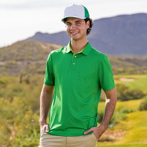 OEM Пользовательский логотип негабаритный Графический 88% полиэстер 12% спандекс одежда для гольфа мягкая теннисная рубашка рубашки поло для мужчин - Product Image 6