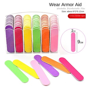 100 adet/torba Mini çift taraflı Ultra ince ahşap tırnak törpüsü ince zımpara 9*2CM üretimi ile özel tek kullanımlık tırnak törpüsü tırnak törpüsü hediye - Product Image 2