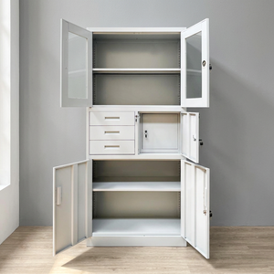 Modern steel-made <b>lockable</b> filing <b>cabinet</b> 3 drawers financial documents accounting storage school hotel office <b>cabinet</b> - Product Image 2