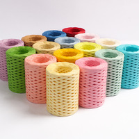 50g/seau bricolage chapeau de paille fil tressé fil de raphia en coton