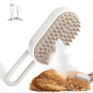 3 in 1犬用蒸し暑いブラシ犬用スプレーマッサージコームペットグルーミングコーム脱毛ブラシペット用品 - Product Image 1