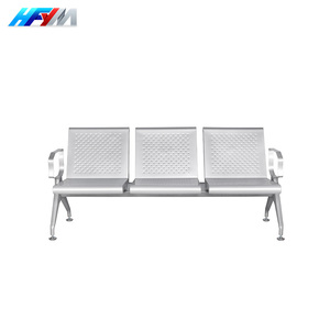 4 posti sedia di attesa in acciaio 3 posti Design industriale stile per aeroporto e ospedale stazione di attesa esterna - Product Image 1