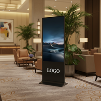Totem publicitaire LCD tactile d'intérieur 43/55/65 pouces, kiosque vertical, logiciel CMS, affichage LED, signalisation numérique et écrans