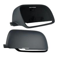 Cubierta de Espejo Retrovisor Lateral de Plástico ABS para VW Polo 9N Hatchback 02-05, Tapas de Espejo Retrovisor en Negro Imprimado, Izquierda y Derecha