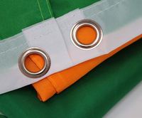 Expédition rapide, en stock, nouveau drapeau national irlandais en polyester imprimé double face 3x5 pieds