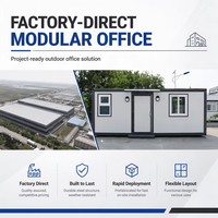 Maisons modulaires en acier préfabriquées, bureaux mobiles pliables pour espaces de travail