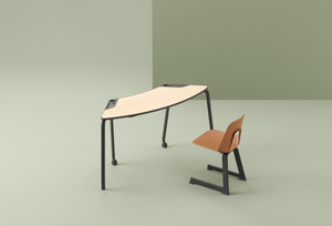 Dome trao đổi lưỡi liềm nội thất trường học thiết kế hiện đại sinh viên bảng MDF PP thép lớp học thoải mái bàn - Product Image 5