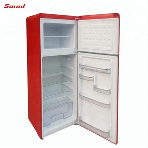 Réfrigérateur compact rétro rouge à porte simple avec compartiment congélateur - Product Image 4