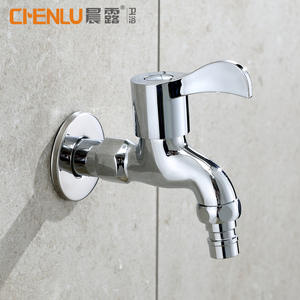 Grifo de Cobre Monomando de Pared con Activación Tipo Llave de 15mm de Diámetro Interior para Lavadero/Lavabo - Product Image 5