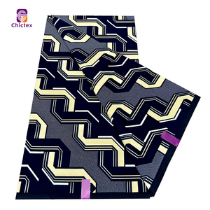 Tissu en Coton Imprimé Wax Africain Doux, Fabrication d'Usine de <span class=keywords><strong>Pagne</strong></span> Africain en Gros pour la Couture DIY et la Décoration Intérieure - Product Image 1