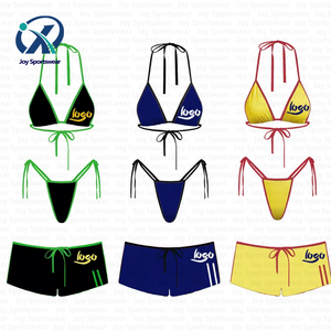 <span class=keywords><strong>Costume</strong></span> da Bagno di Lusso Personalizzato con Logo, Bikini <span class=keywords><strong>a</strong></span> 3 Pezzi Stile Sportivo, Set Bikini da Spiaggia per <span class=keywords><strong>Donna</strong></span> - Product Image 1