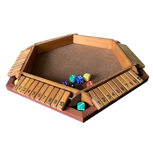 Vendita calda all'ingrosso in legno chiuso la scatola 6 lati 10 <span class=keywords><strong>numeri</strong></span> giochi di matematica <span class=keywords><strong>con</strong></span> 16 dadi per bambini adulti famiglie amici Club del partito - Product Image 2