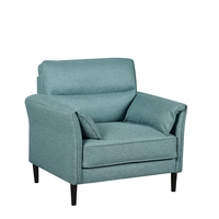 Conjunto de sofá de cuero doble/tres plazas personalizable moderno suministrado de fábrica para el hogar apartamento Villa escuela Hospital USO COMERCIAL
