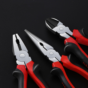 Juego de alicates combinados de tipo alemán con mango ergonómico, alicates de punta larga y alicates de corte lateral - Product Image 2