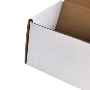 للبيع بالجملة صناديق بريد بشعار مطبوع مخصص قابلة للطي هدية من الورق المقوى صناديق بريد للتعبئة مضلعة بيضاء للشحن - Product Image 5