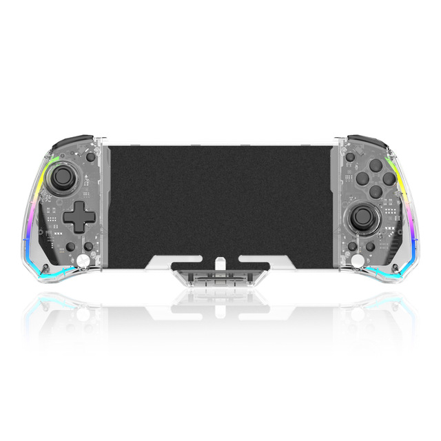 RGB Joycon for Switch Plug-in Game Controller with Electromagnetic Hall Joystick Vibration Sensing Turbo Six-axis Programming