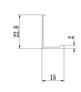 Высокое качество 1 мм алюминиевая внутренняя плитка простой в установке современный дизайн Металлические Настенные Декоративные Профили мраморная плитка аксессуары - Product Image 5