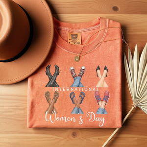 T-shirt da donna Content Counts, vestibilità regolare, 100% cotone, stampa girocollo, casual, primavera estate, femminista, Internazionale Donna - Product Image 2