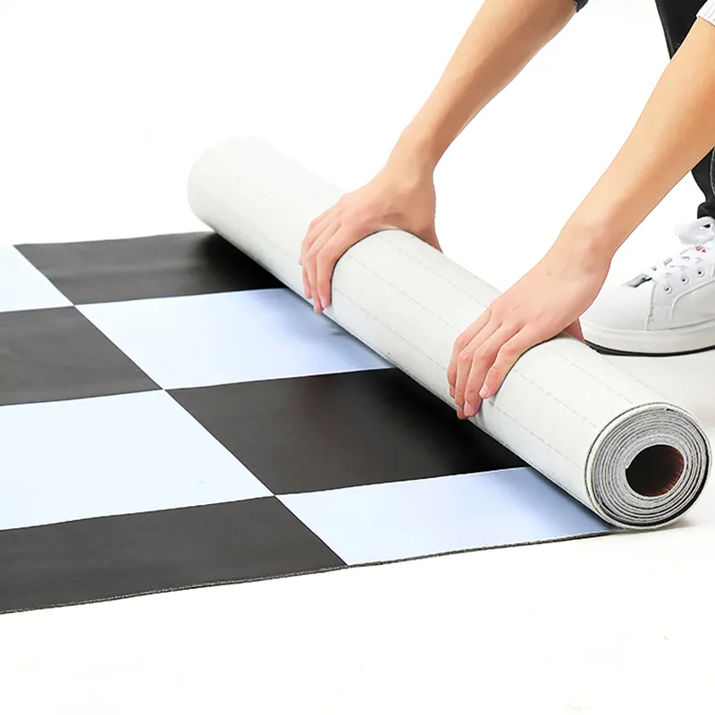 High Quality Felt Backing Linoleum Pvc Floor Roll Carpet Covering Plastic Floor Carpet Vinyl Plastic Flooring